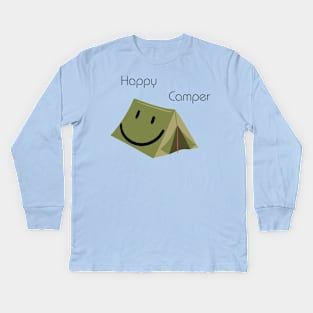 Happy Camper Kids Long Sleeve T-Shirt